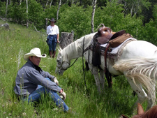 Canada-Alberta-Porcupine Hills Cow Camp